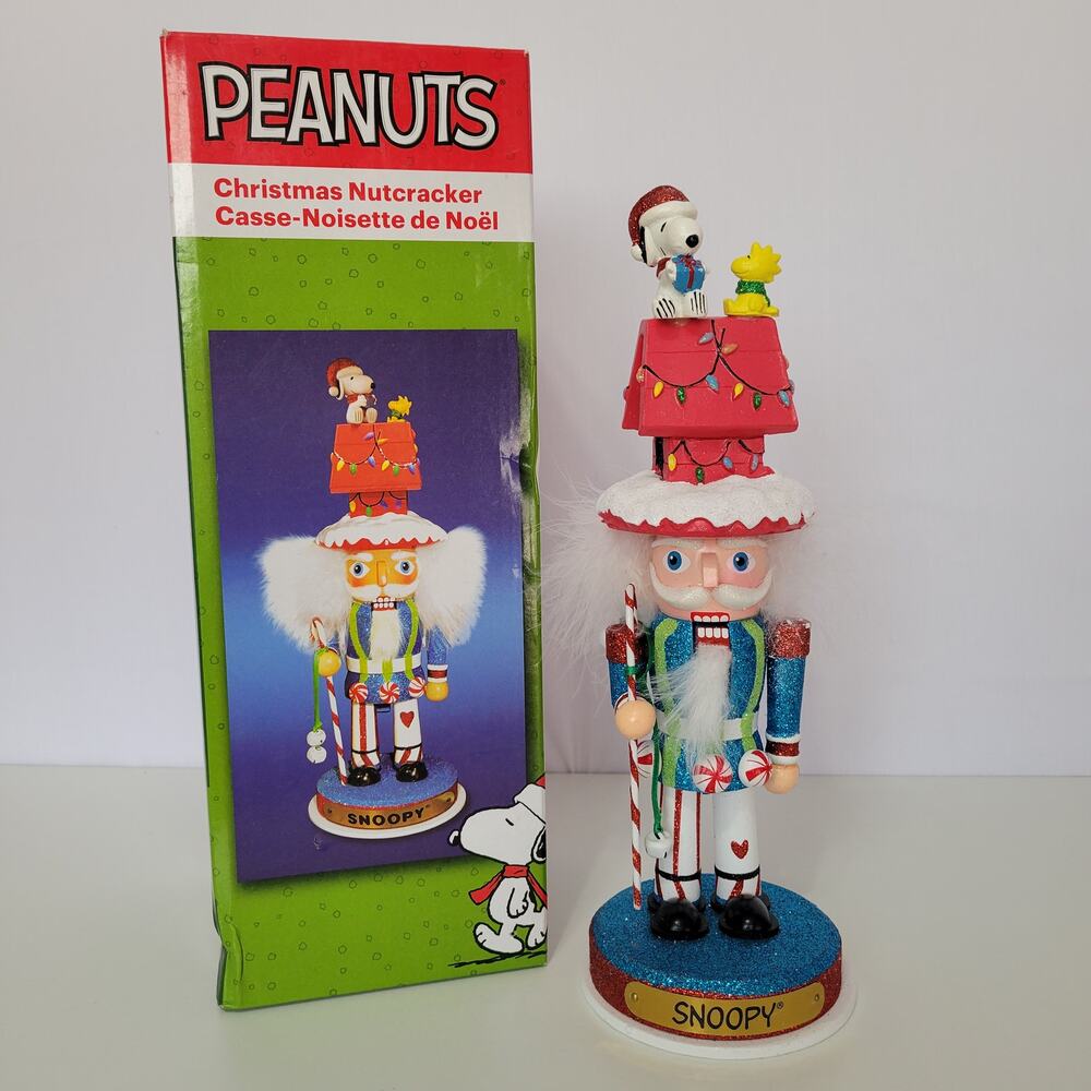 Kurt Adler (PN6171L) Peanuts Snoopy Hollywood Nutcracker, 12" Open Box